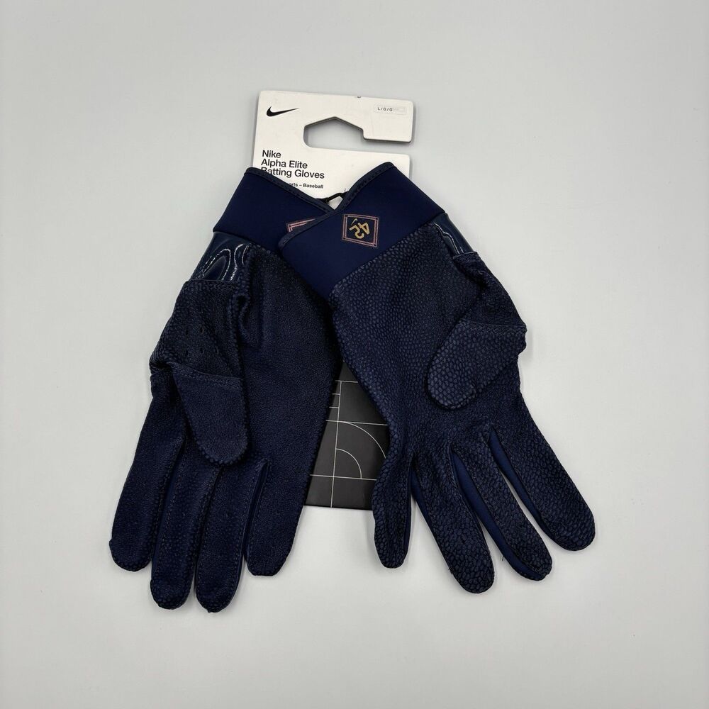 Size Large Nike Alpha Elite Batting Gloves Jackie Robinson Day Blue HJ1853-456